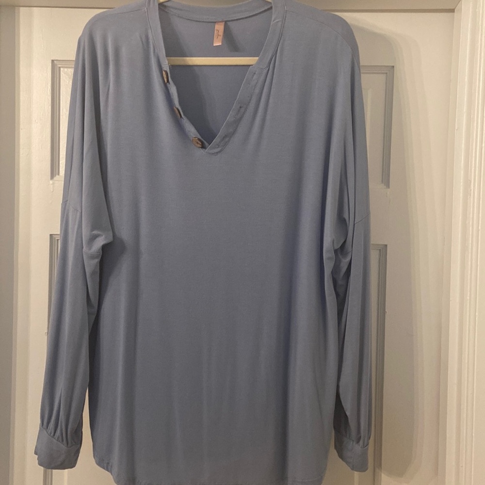 Jardin by Macris shirt, blue, size XL